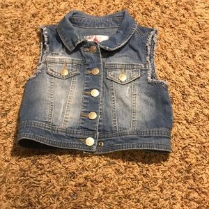 Blue jean vest